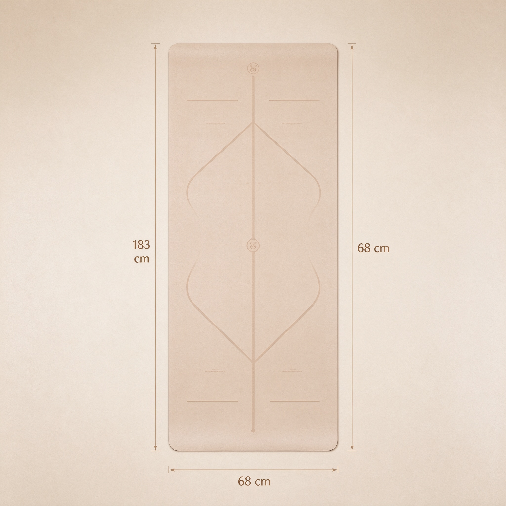 Size guide for Natural Rubber Yoga Mat
