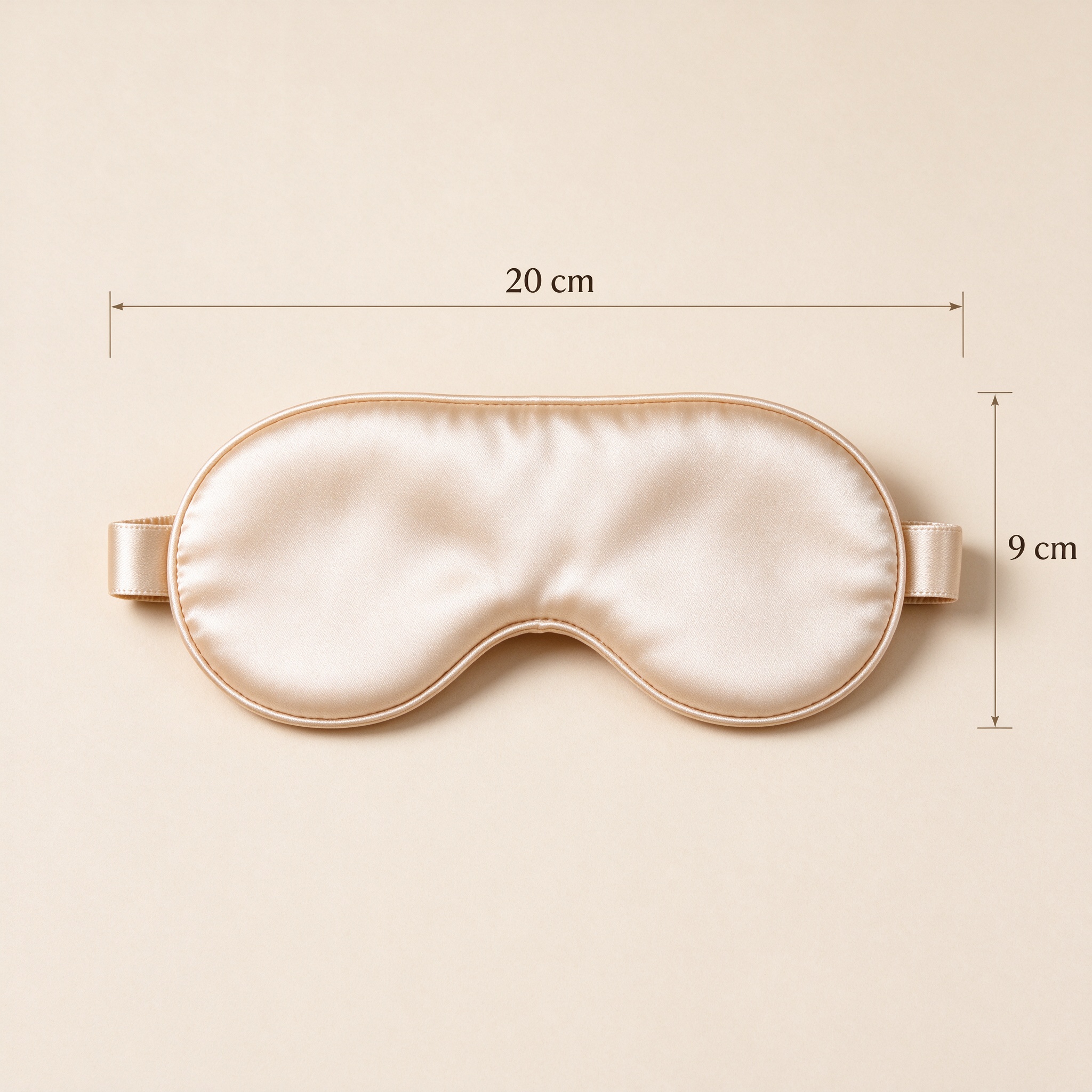 Size guide for Mulberry Silk Eye Mask