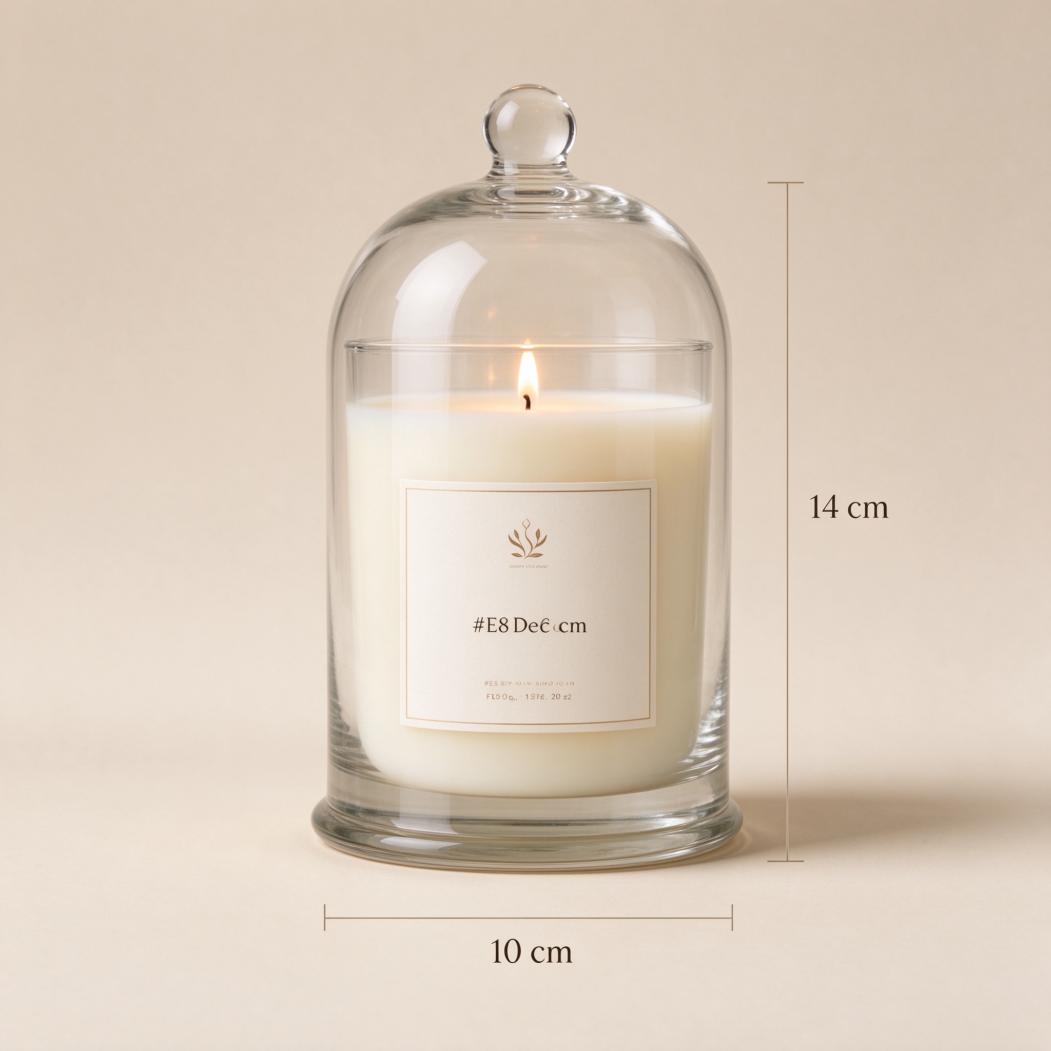 Size guide for Hand-Poured Soy Candle